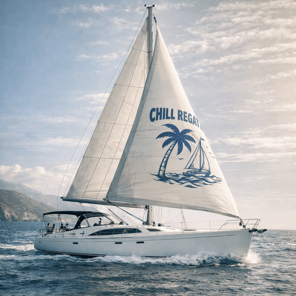Яхта Chill Regatta в море